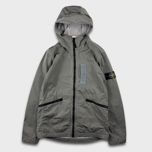 Stone Island Grey Nylon Metal Flock Jacket M