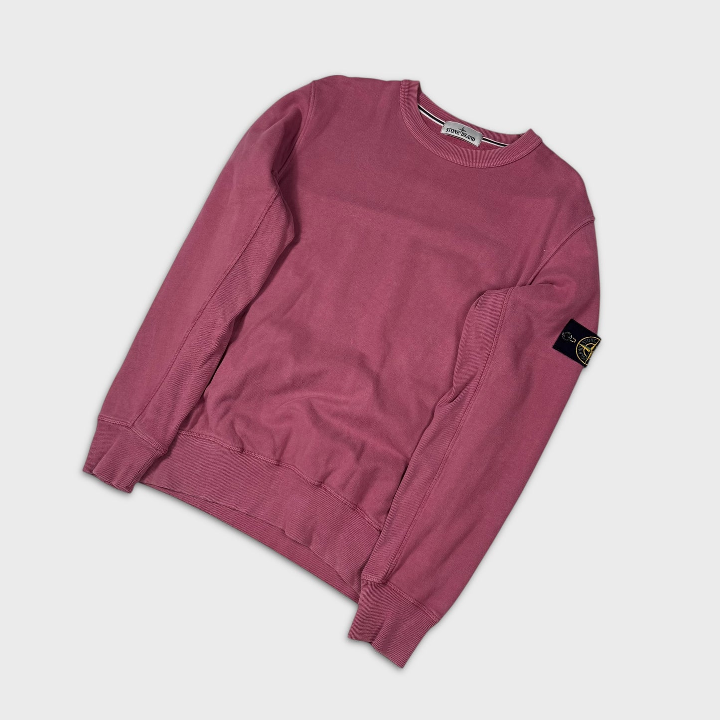 Stone Island Pink Crewneck Sweatshirt L