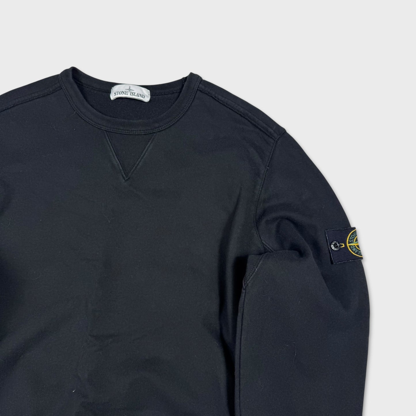 Stone Island Black Crewneck Sweatshirt XL