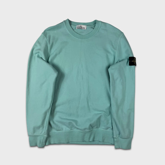 Stone Island Turquoise Crewneck Sweatshirt L