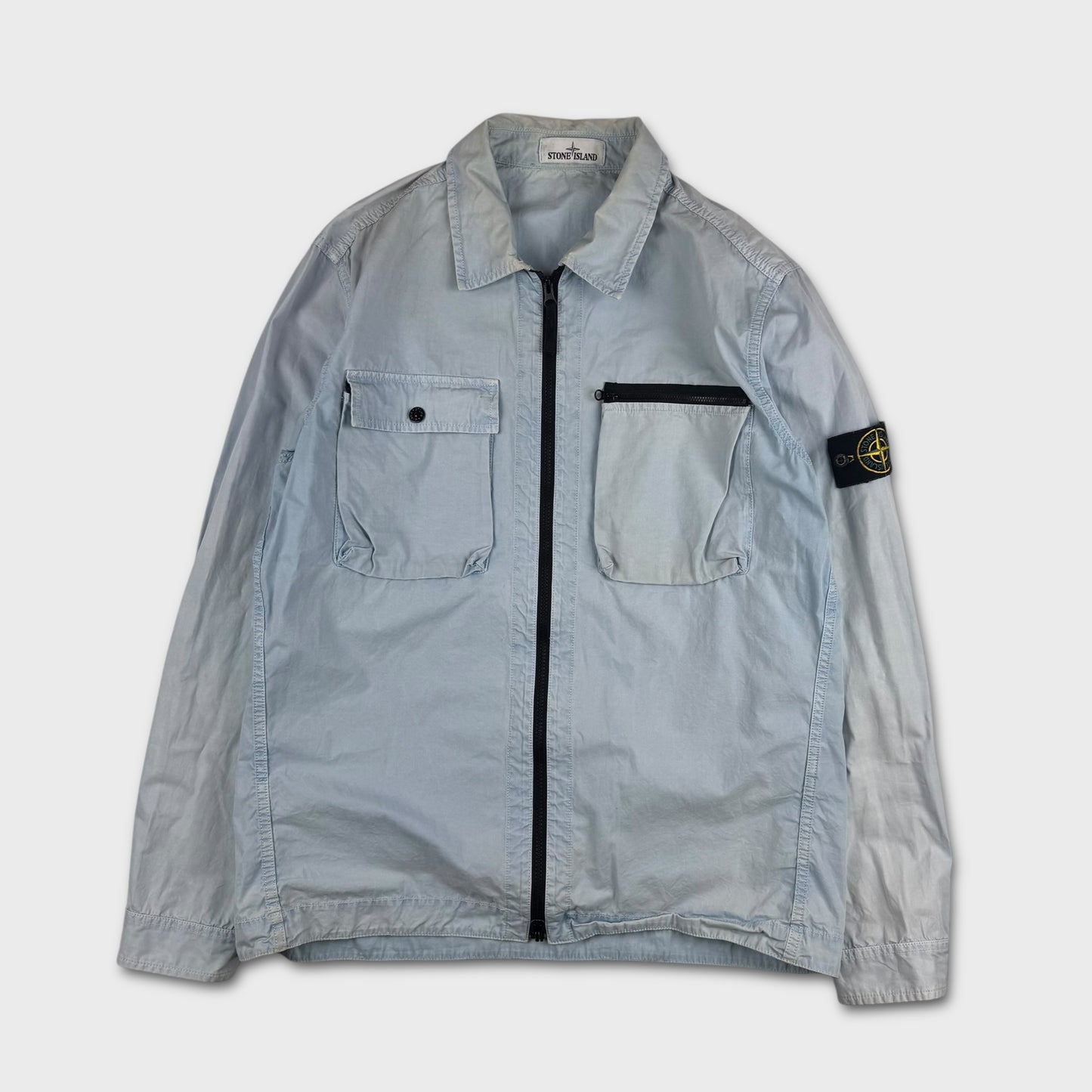 Stone Island Faded Baby Blue Overshirt XL