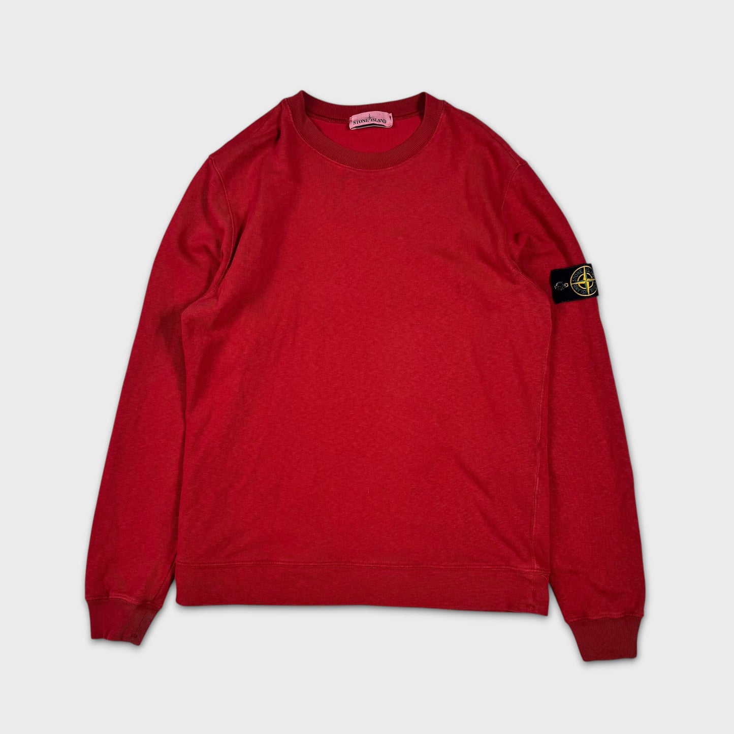 Stone Island Red Crewneck Sweatshirt M
