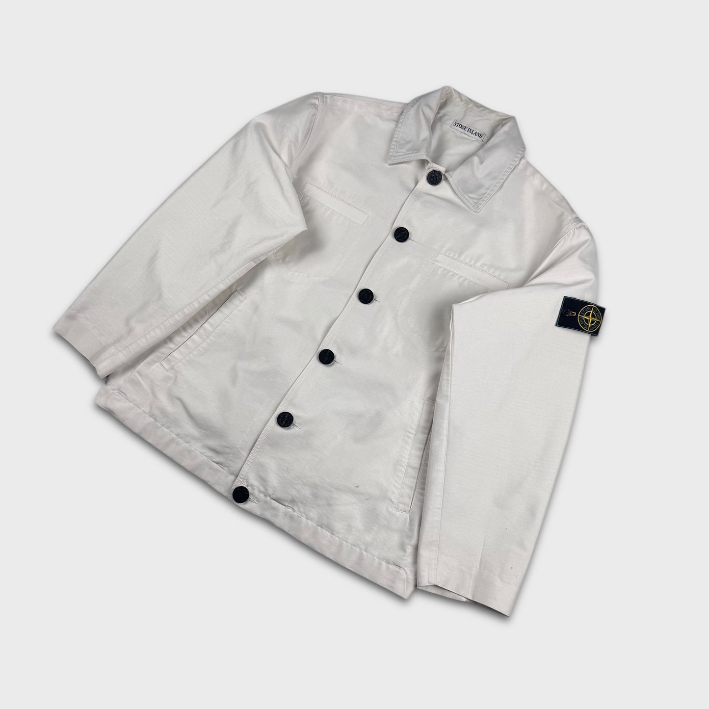 Stone Island 90’s White Coach Jacket L