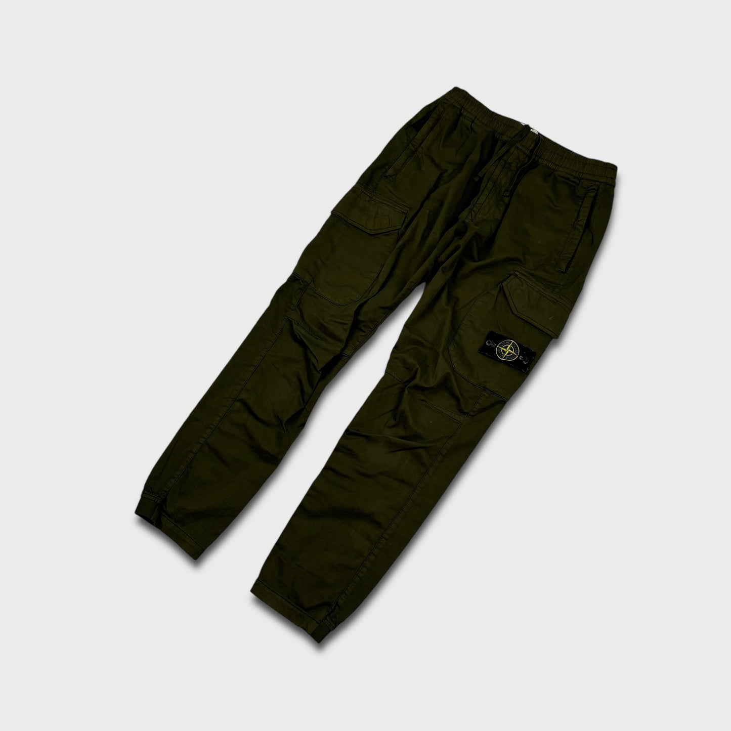 Stone Island Green RE-T Cargo Pants W32