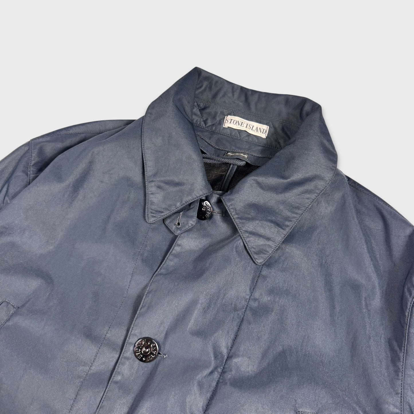 Stone Island 1997 Navy Nylam Parka Jacket L