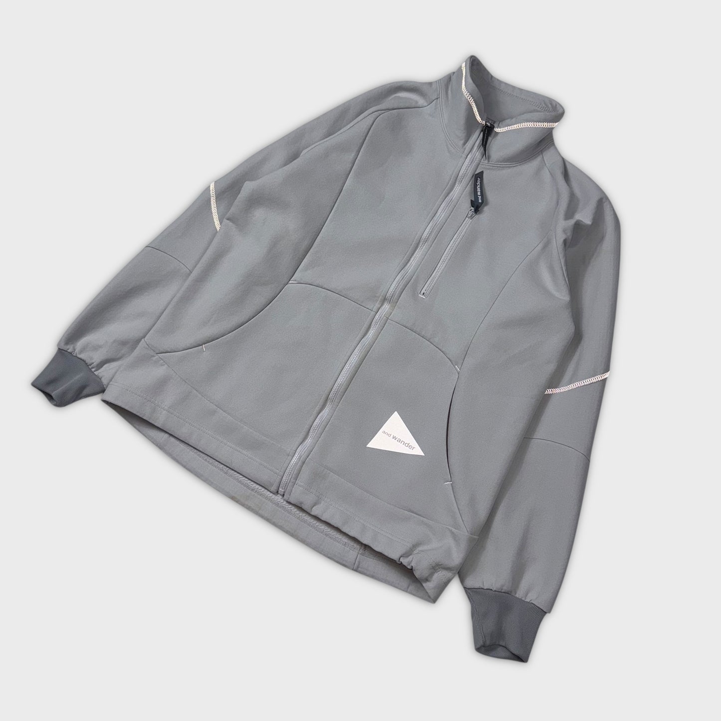 And Wander Reflective Logo Fleece Jacket M