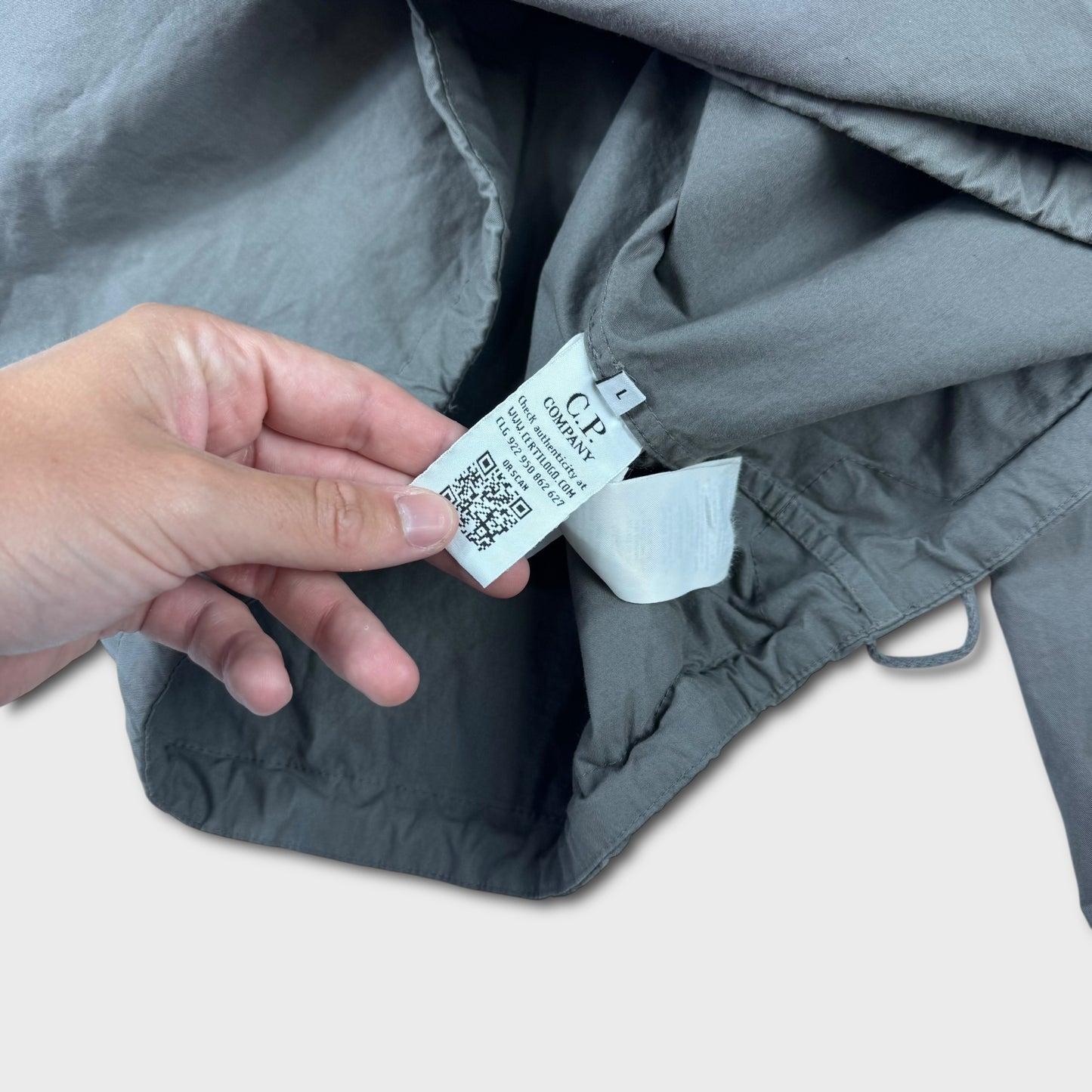 CP Compamy Stone Grey Pullover Smock Jacket L
