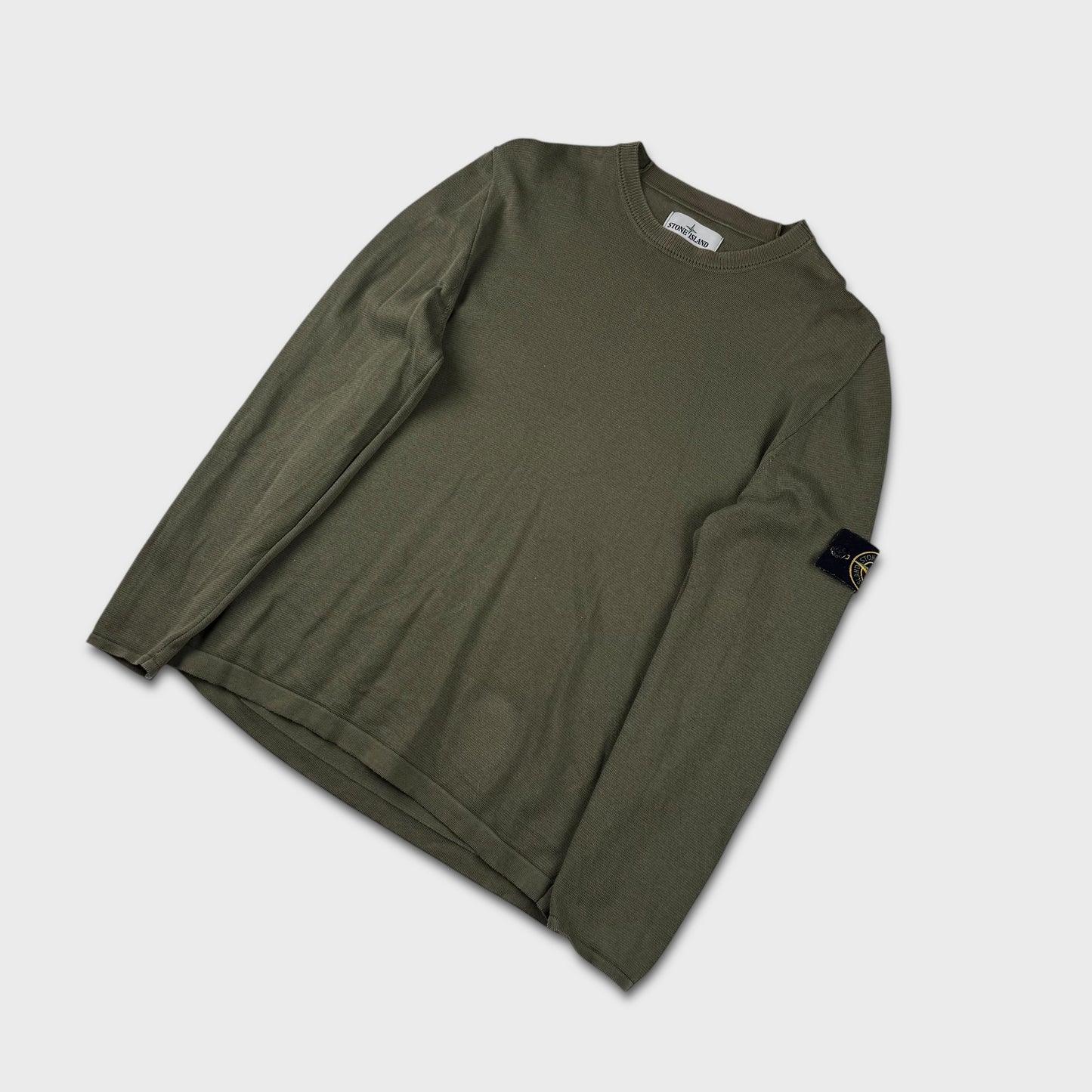 Stone Island Olive Knit Jumper L