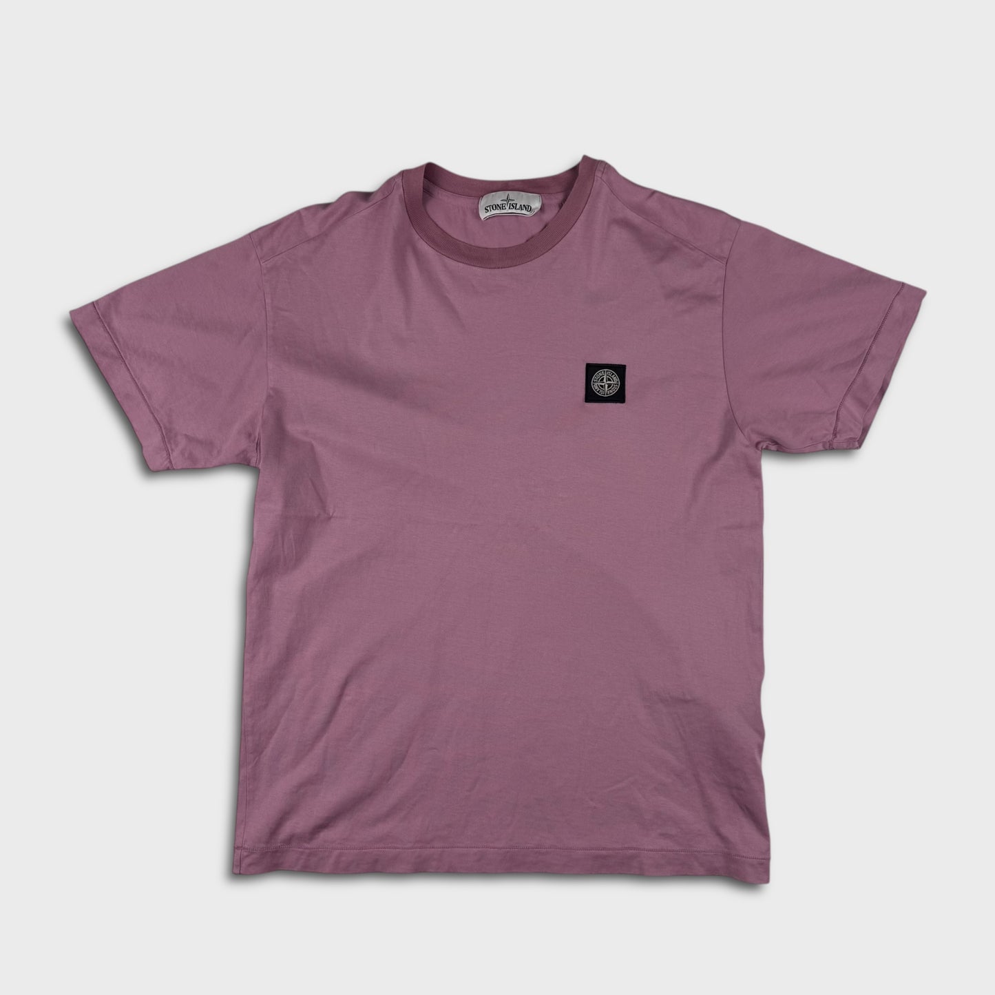 Stone Island Pink Compass Logo T-Shirt M