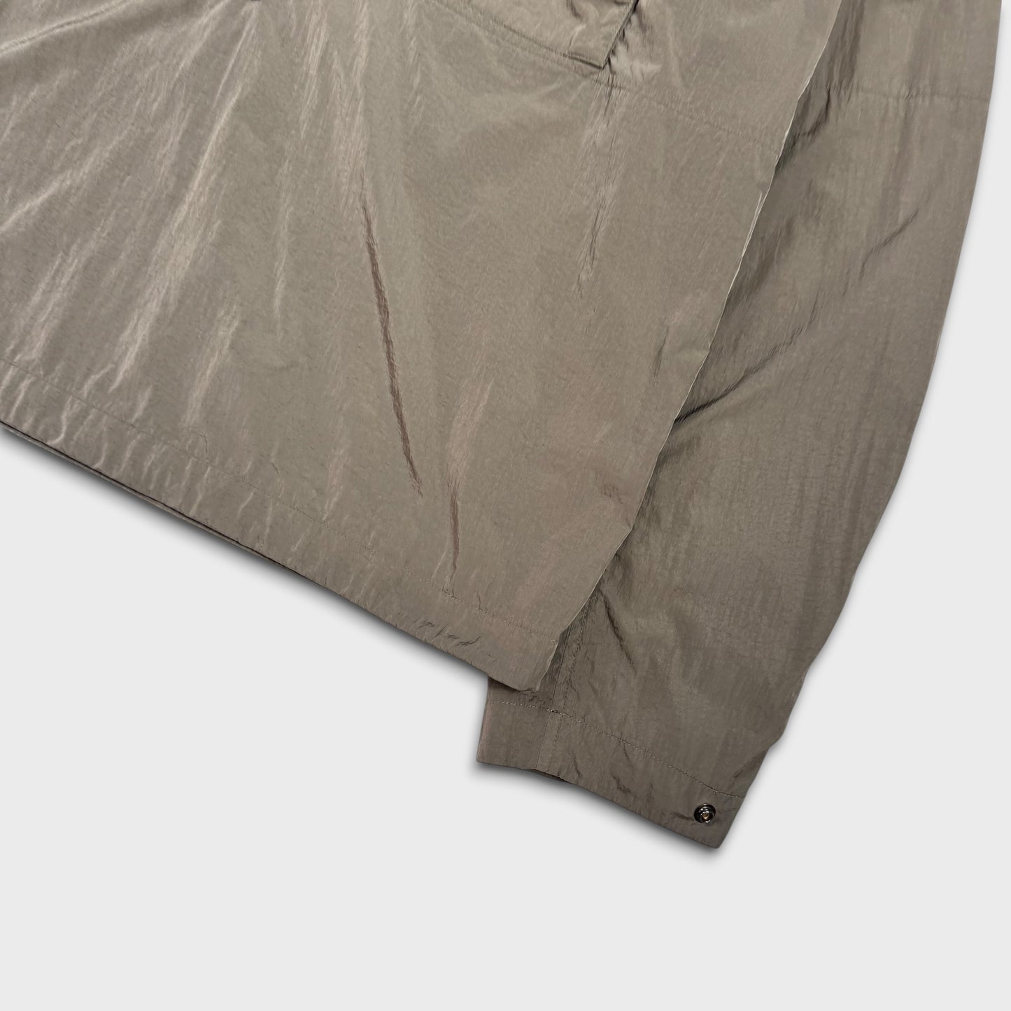 CP Company Khaki Chrome-R Hooded Jacket S