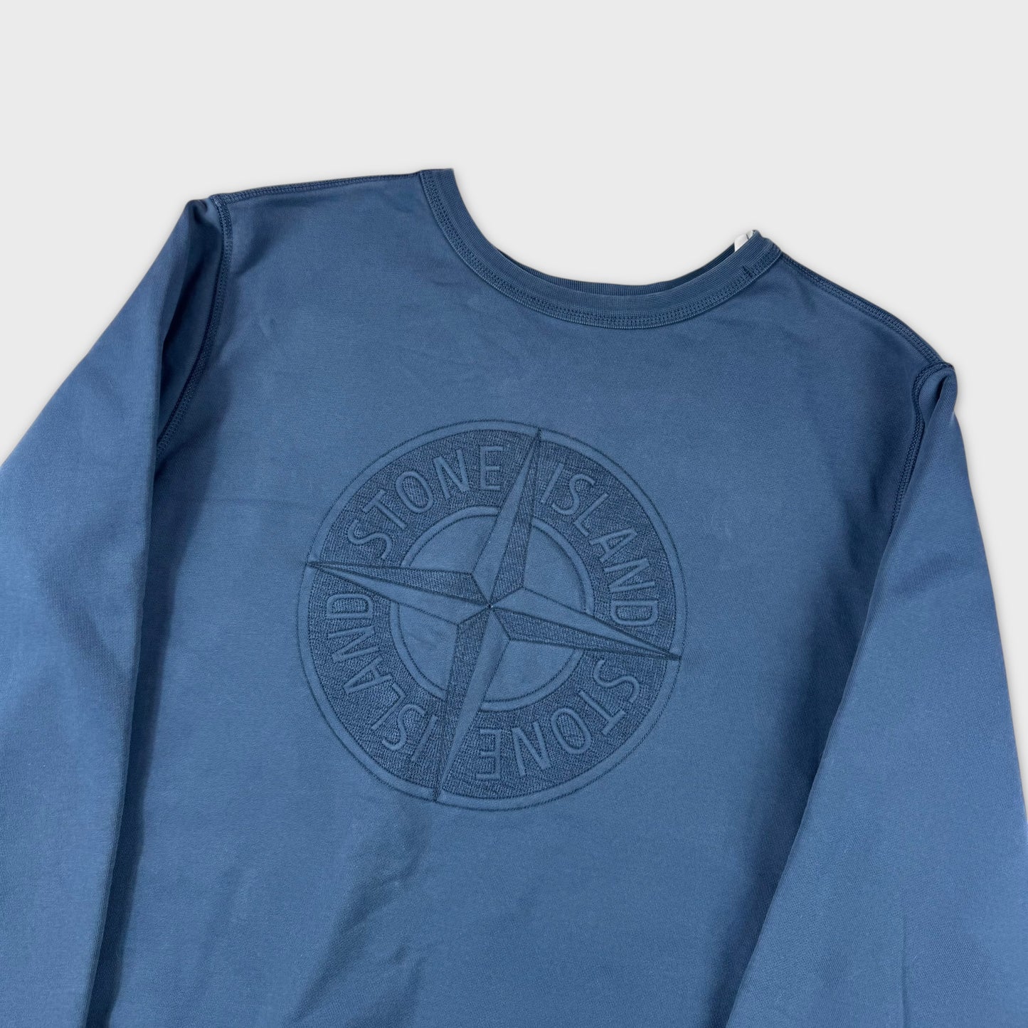 Stone Island Navy Blue Reversible Crewneck L