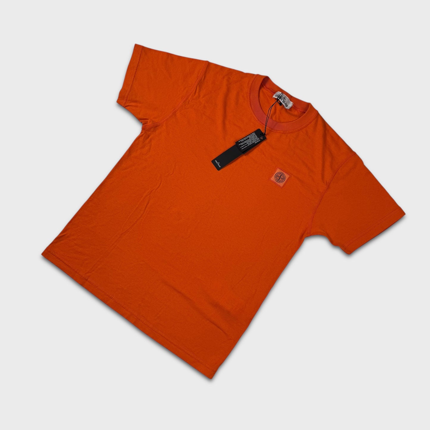 Stone Island Orange Compass Logo T-Shirt BNWT M