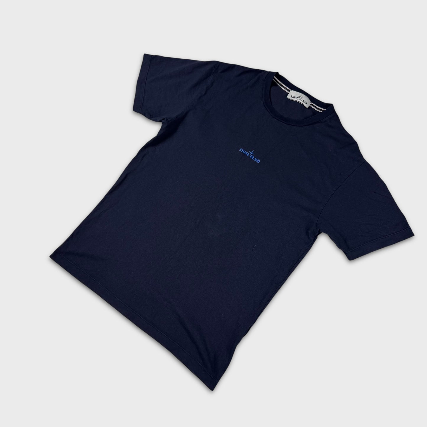 Stone Island Navy Graphic T-Shirt M