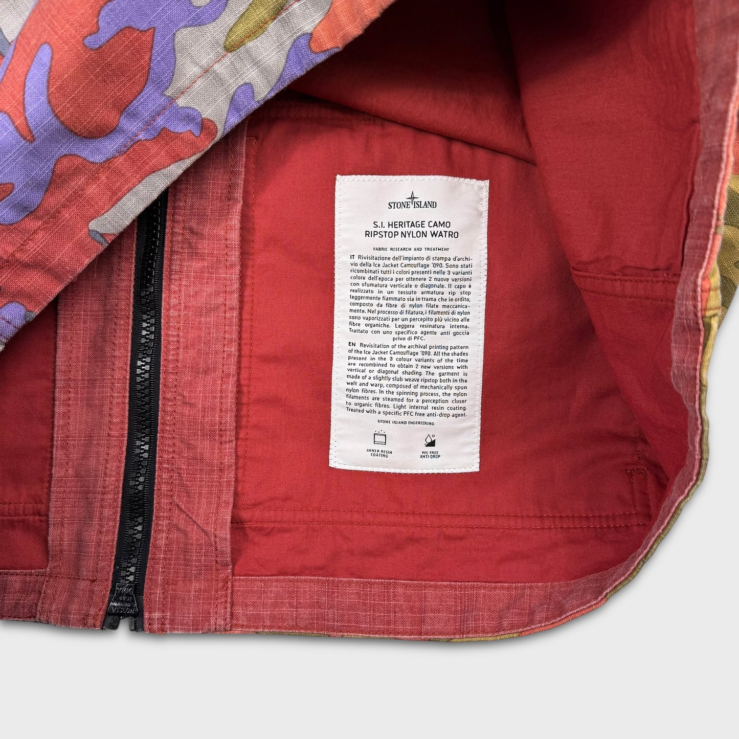 Stone Island Heritage Camo Nylon Ripstop Watro Jacket BNWT XL