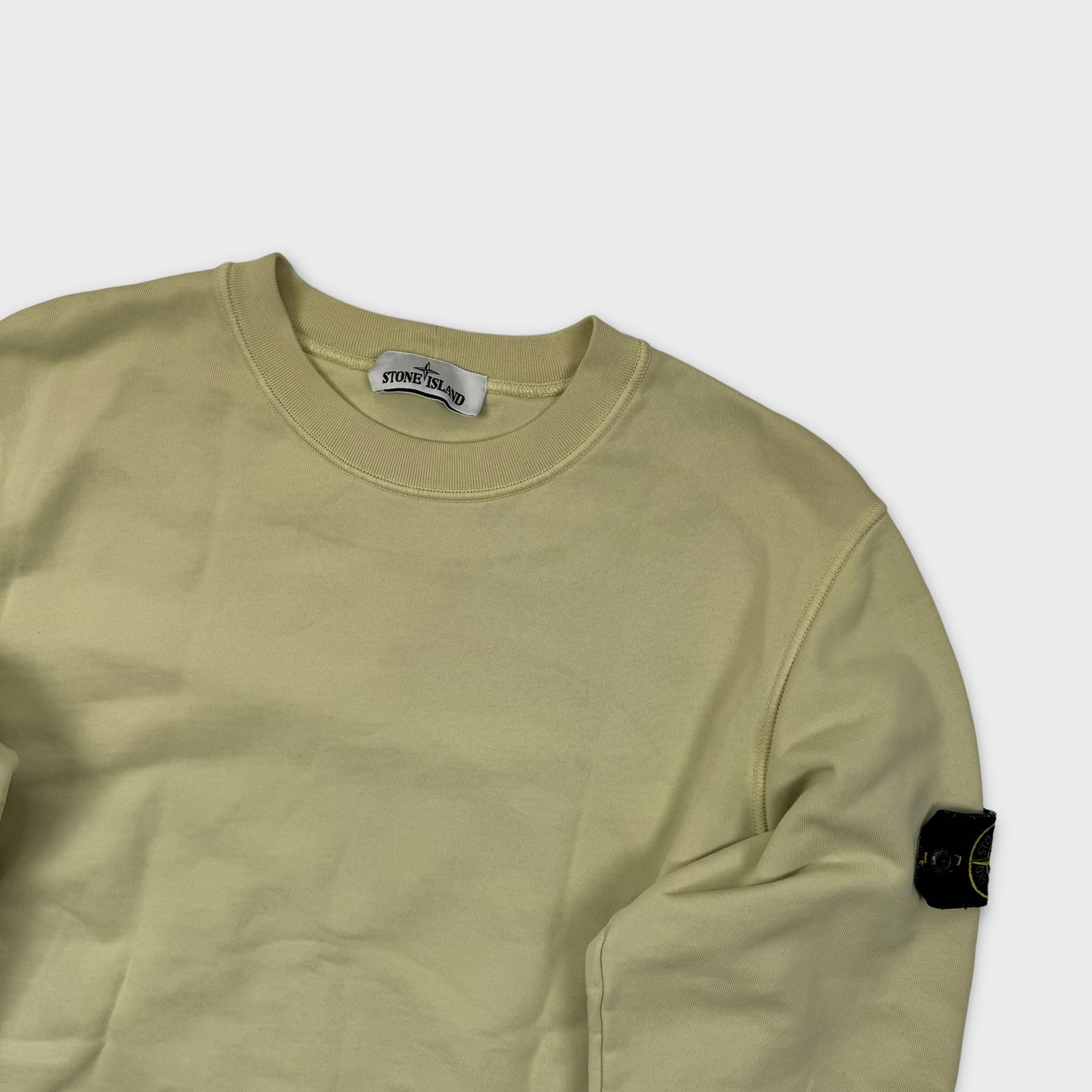 Stone Island Pale Yellow Crewneck M