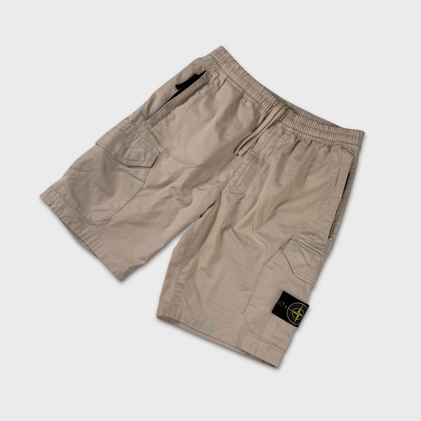 Stone Island Beige Cargo Shorts W32