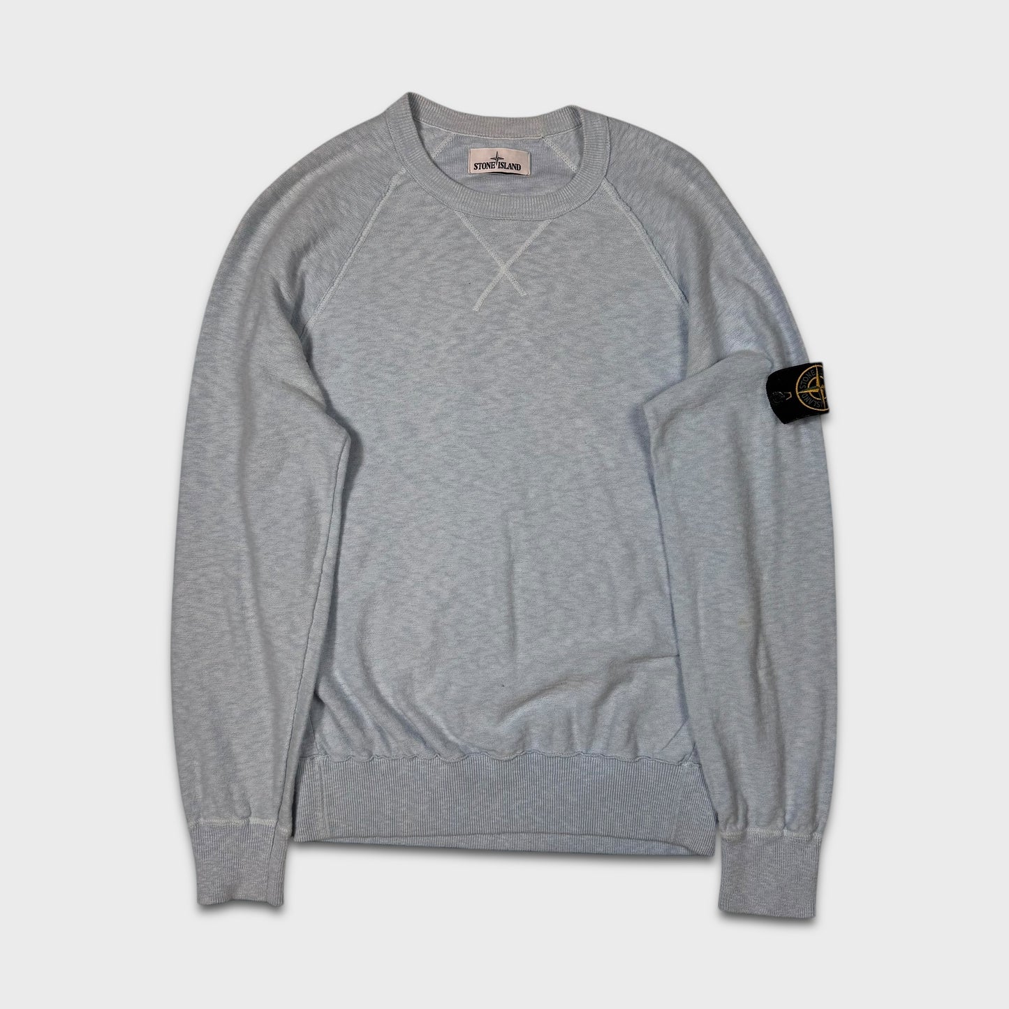 Stone Island Baby Blue Knit Jumper L