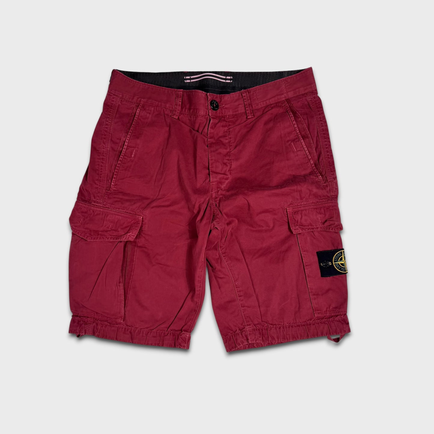 Stone Island Badge Cargo Shorts W30