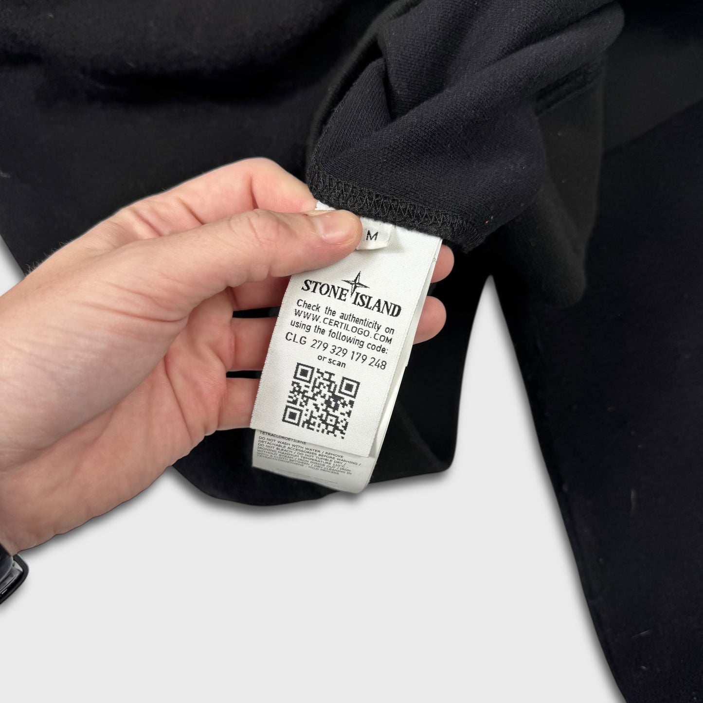 Stone Island Black Ghost Knit Jumper M