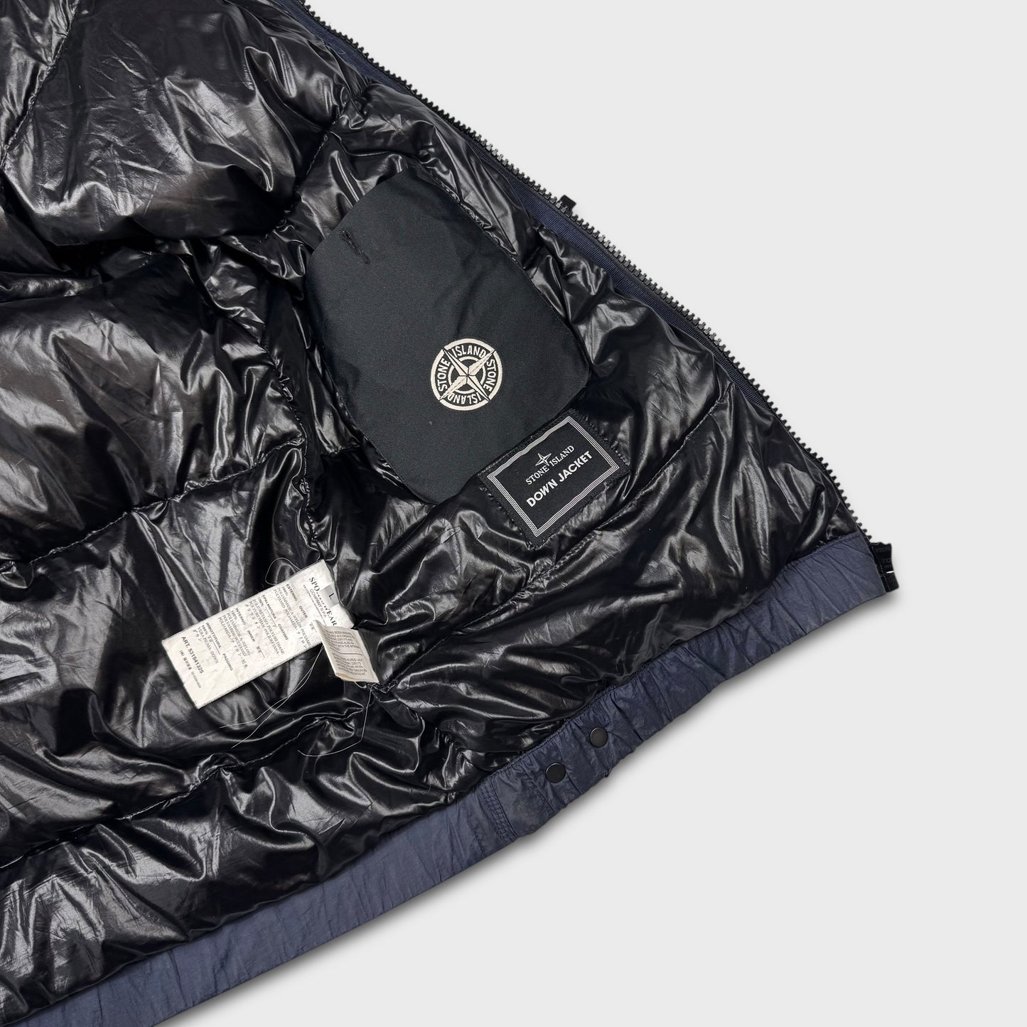 Stone Island 2008 Navy Goose Down Puffer Jacket L