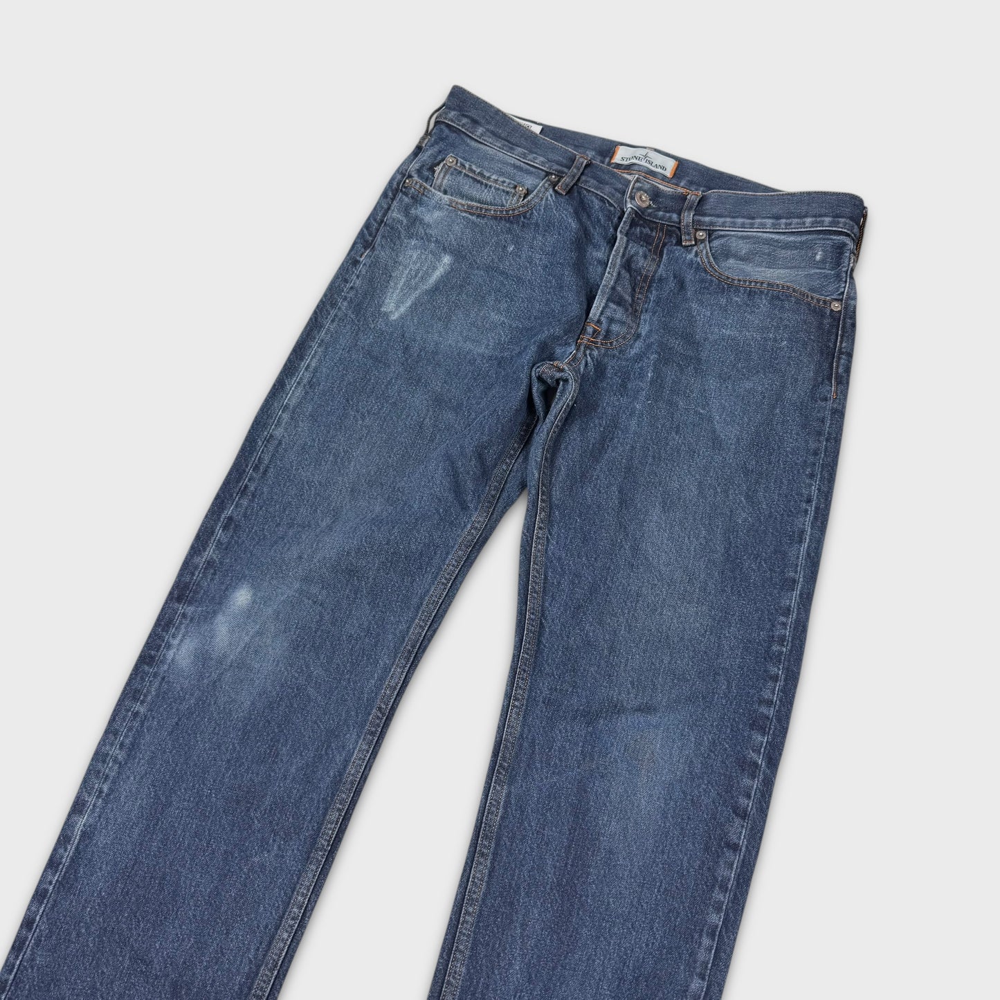 Stone Island Washed Blue Denim Jeans W32