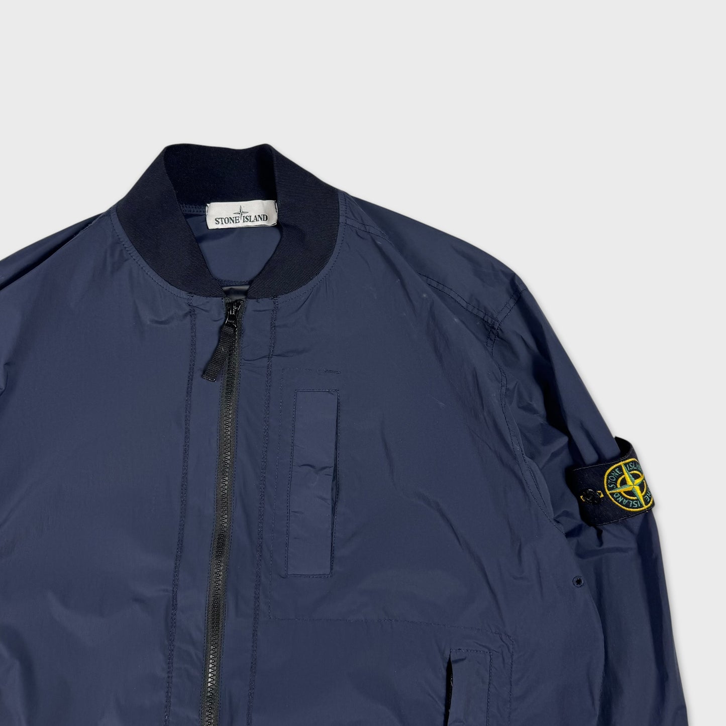 Stone Island Navy Skin Touch Nylon-TC Jacket XL