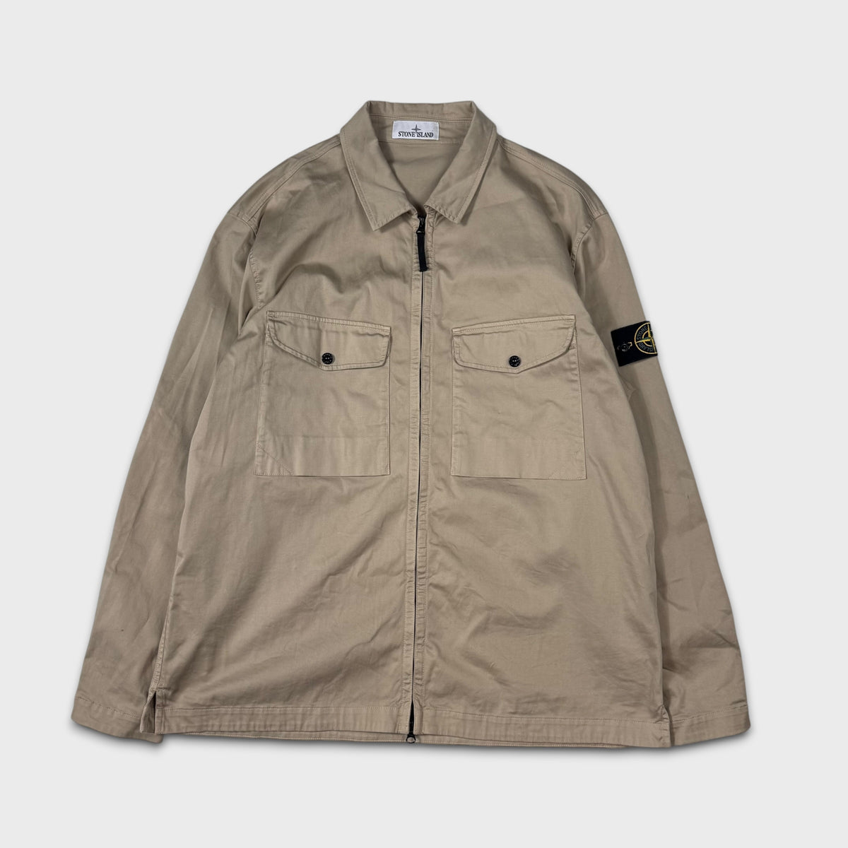 Stone Island Sand Full Zip Overshirt 3XL