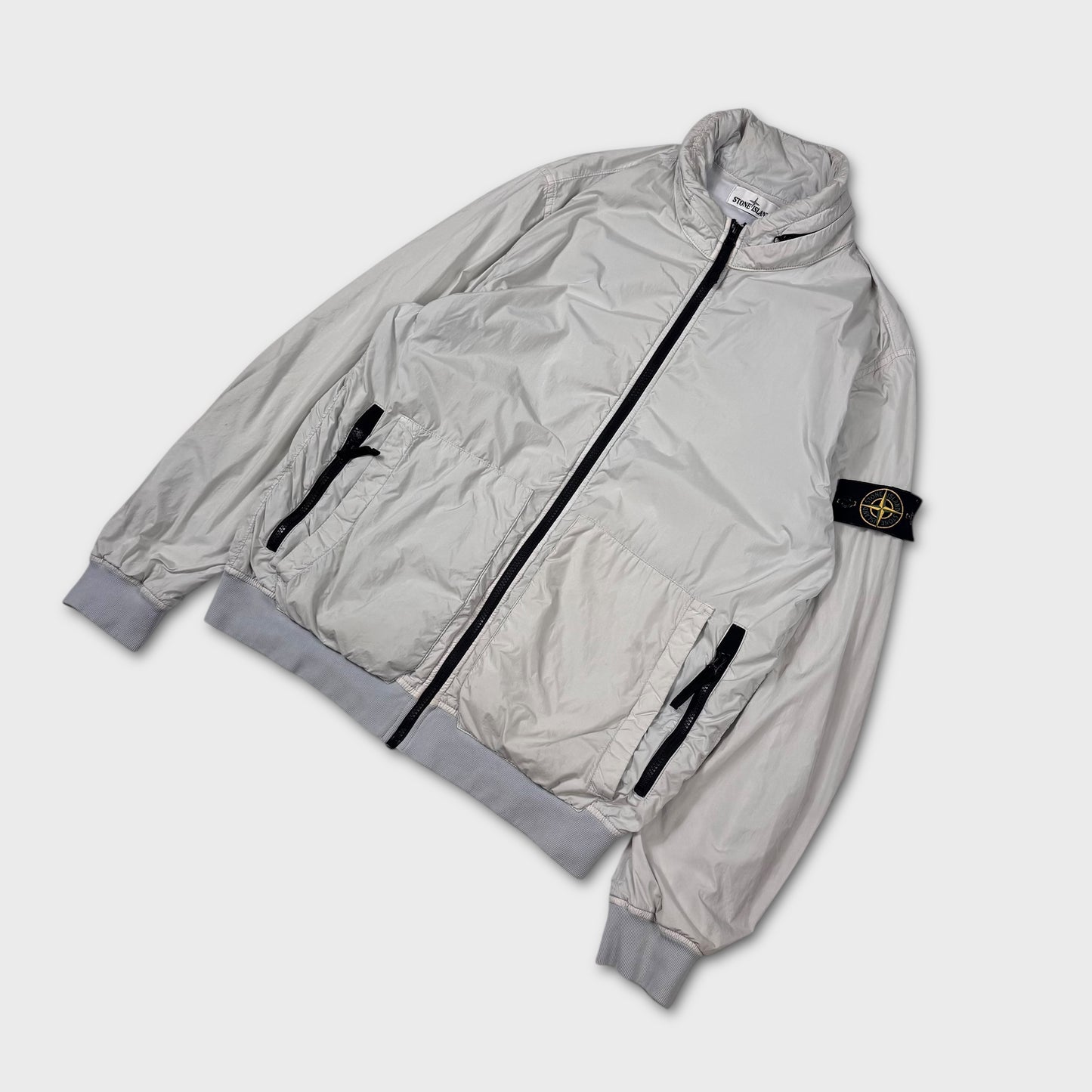 Stone Island Baby Blue Crinkle Reps NY Jacket XL