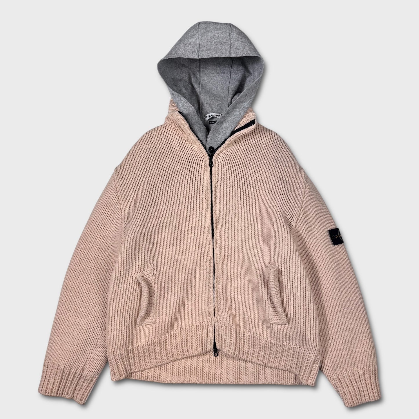 Stone Island AW2003 Heavyweight Dutch Rope Knit Liner Jacket XXL