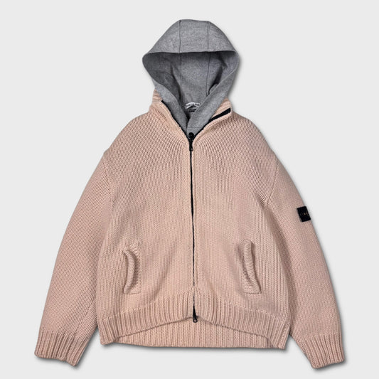 Stone Island AW2003 Heavyweight Dutch Rope Knit Liner Jacket XXL