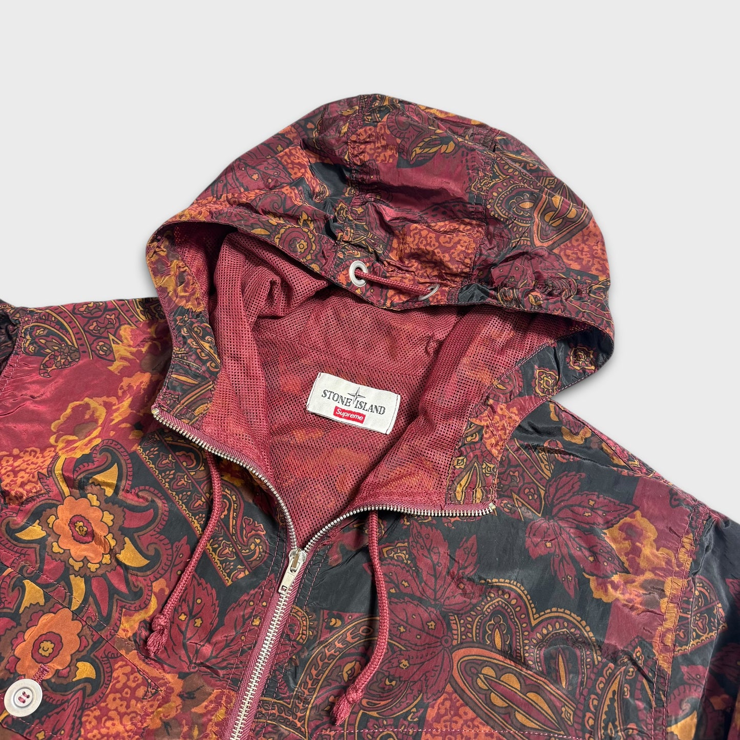 Stone Island x Supreme Paisley Nylon Metal 5C Anorak Jacket M