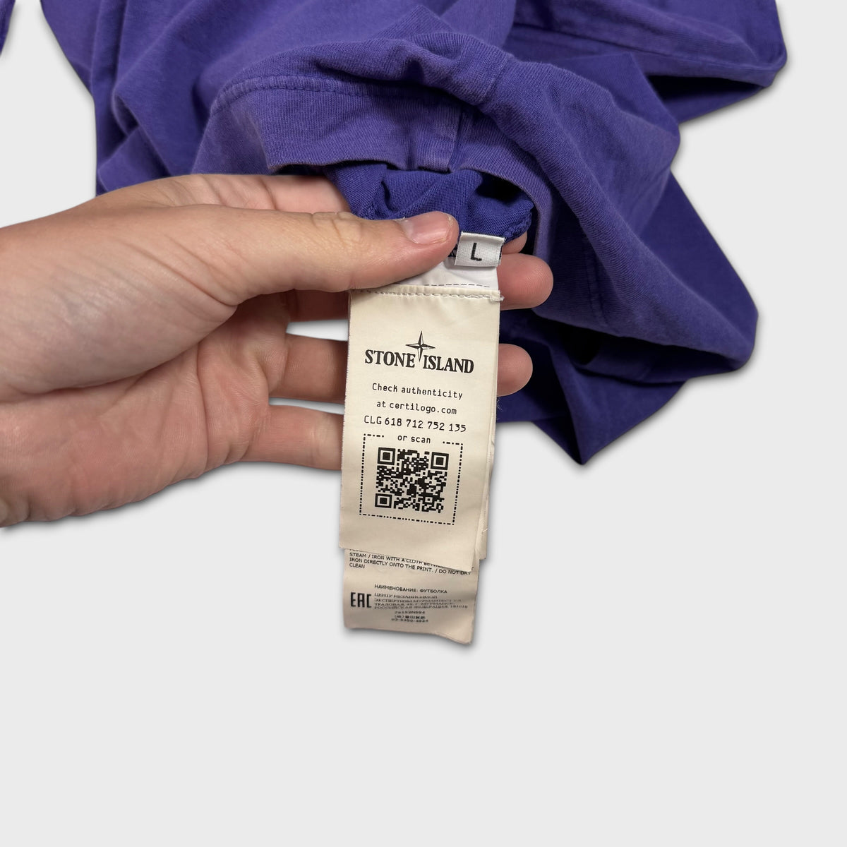 Stone Island Royal Blue Graphic T-Shirt L