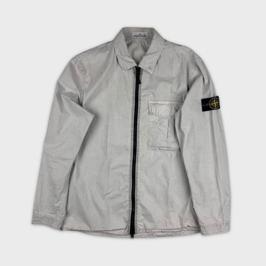 Stone Island Grey Full Zip Overshirt XL