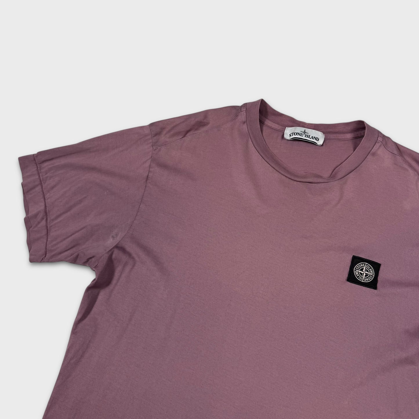 Stone Island Muave Compass Logo T-Shirt L