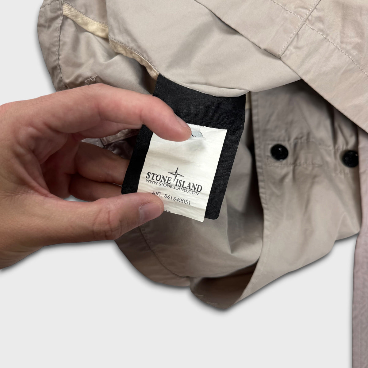 Stone Island Beige David Light OVD Field Jacket L