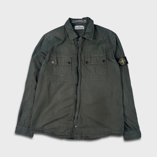 Stone Island Forrest Green Zip Overshirt XL