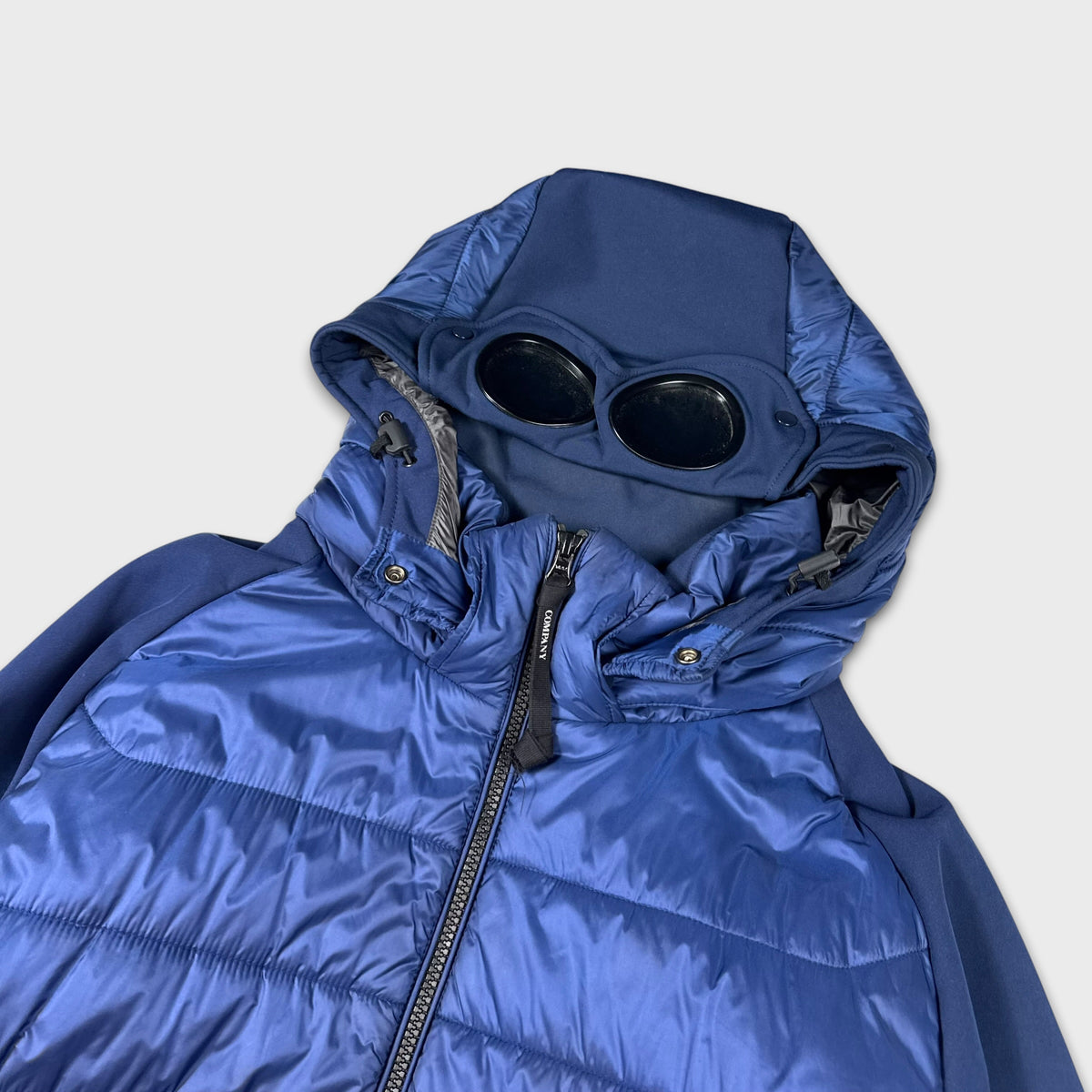 CP Company Navy Hybrid Soft Shell Goggle Jacket XXL