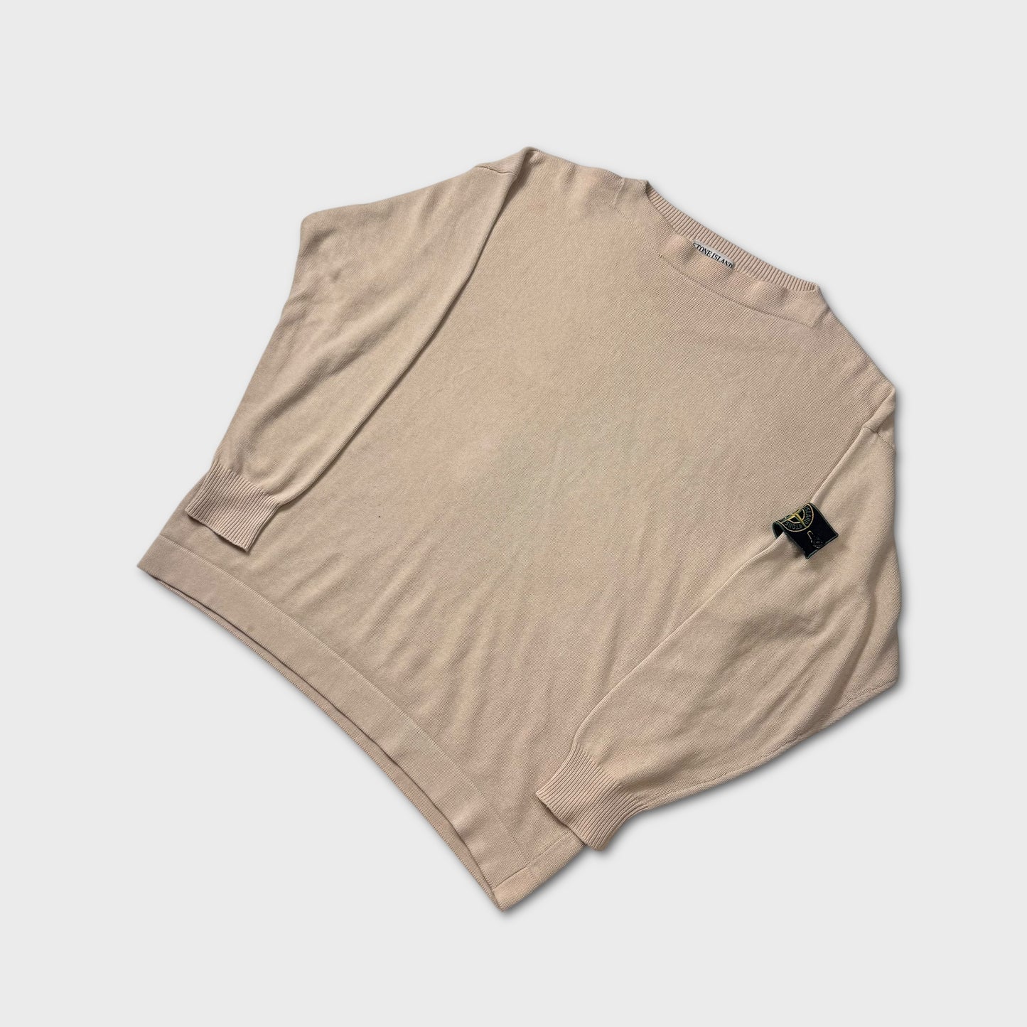 Stone Island 1992 Lightweight Cream Knit L