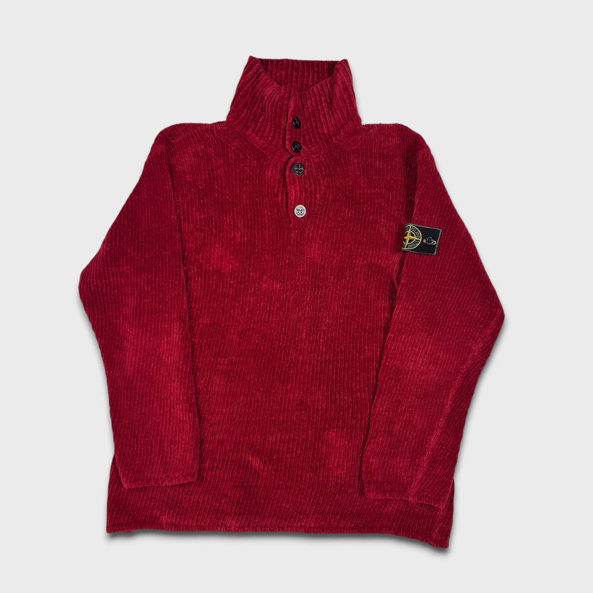 Stone Island Vintage 1999 Cherry Red Knit M