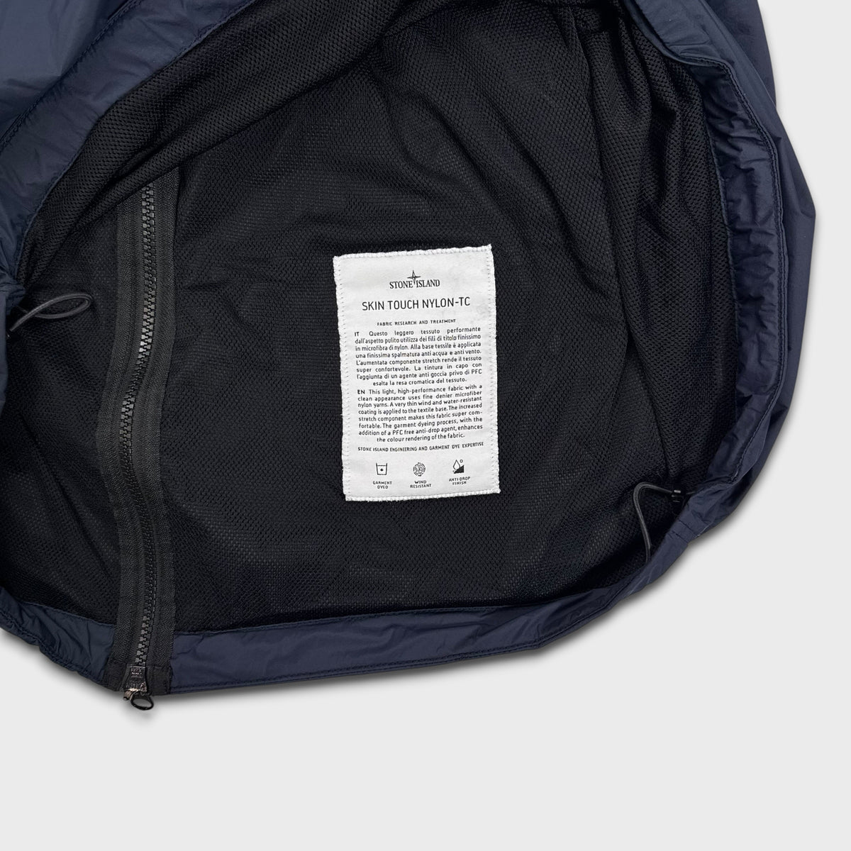 Stone Island Navy Skin Touch Nylon TC Jacket XXL