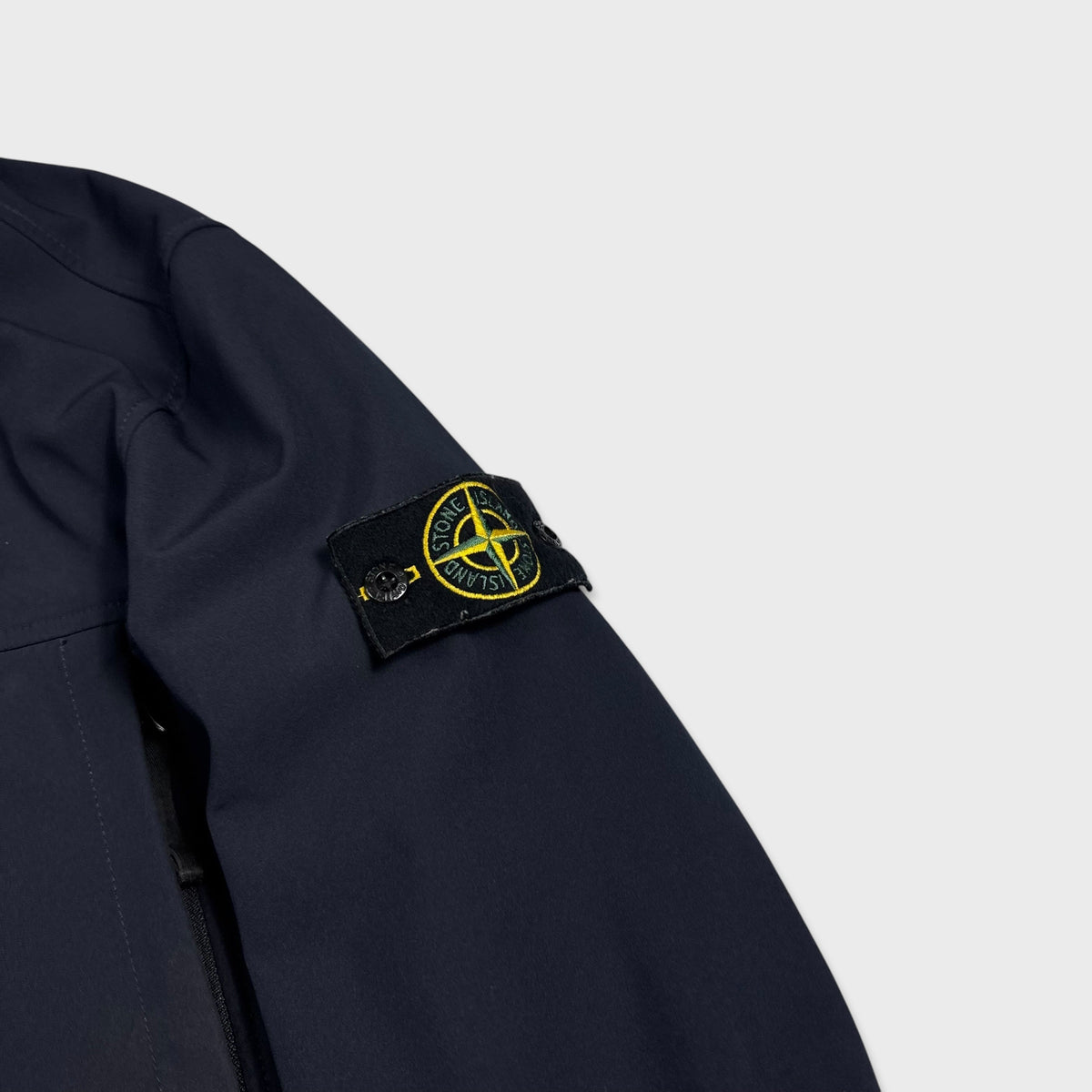 Stone Island Navy Soft Shell-R Jacket L