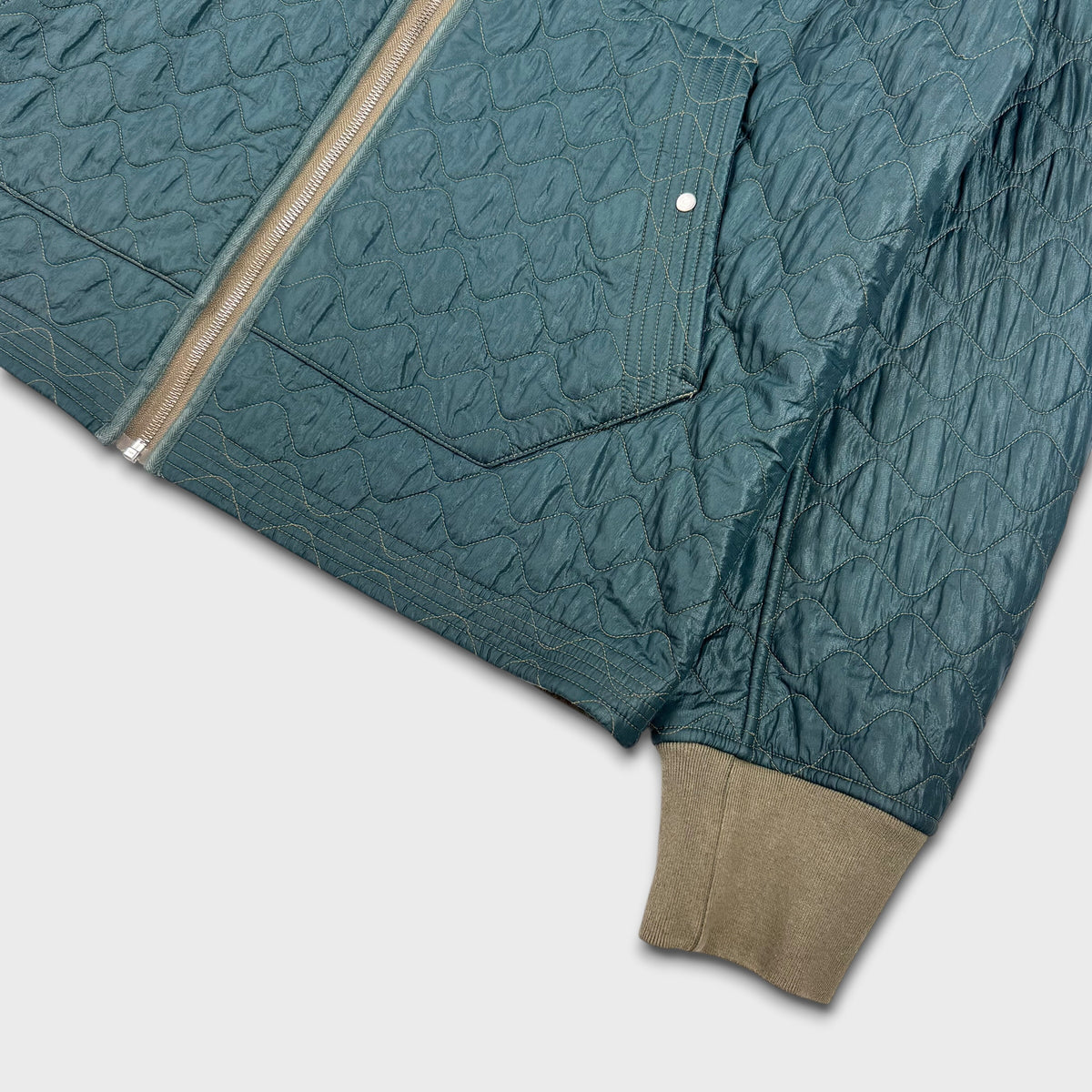 Stone Island 2010 Reversible Emerald Green Quilted Jacket XXL