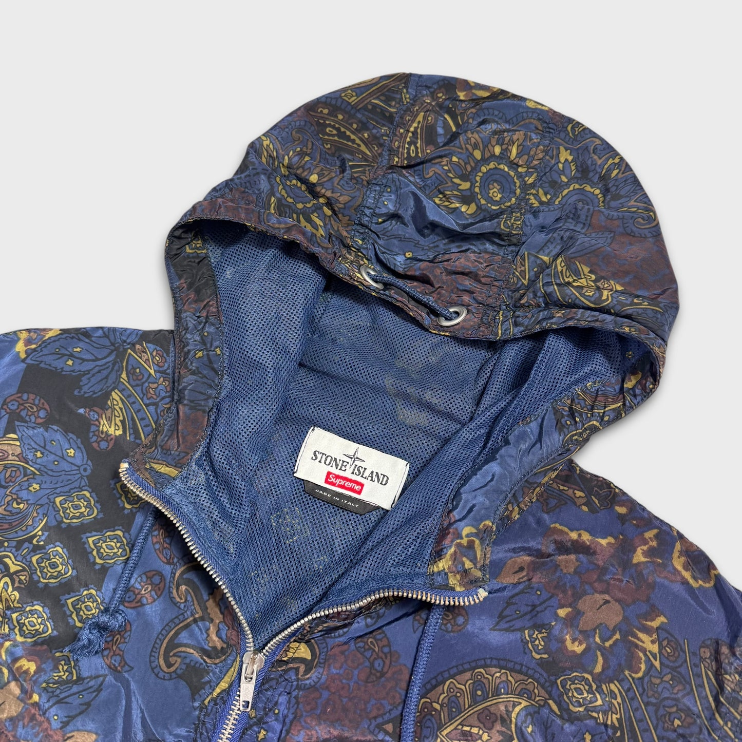Stone Island x Supreme Paisley Nylon Metal 5C Anorak Jacket M