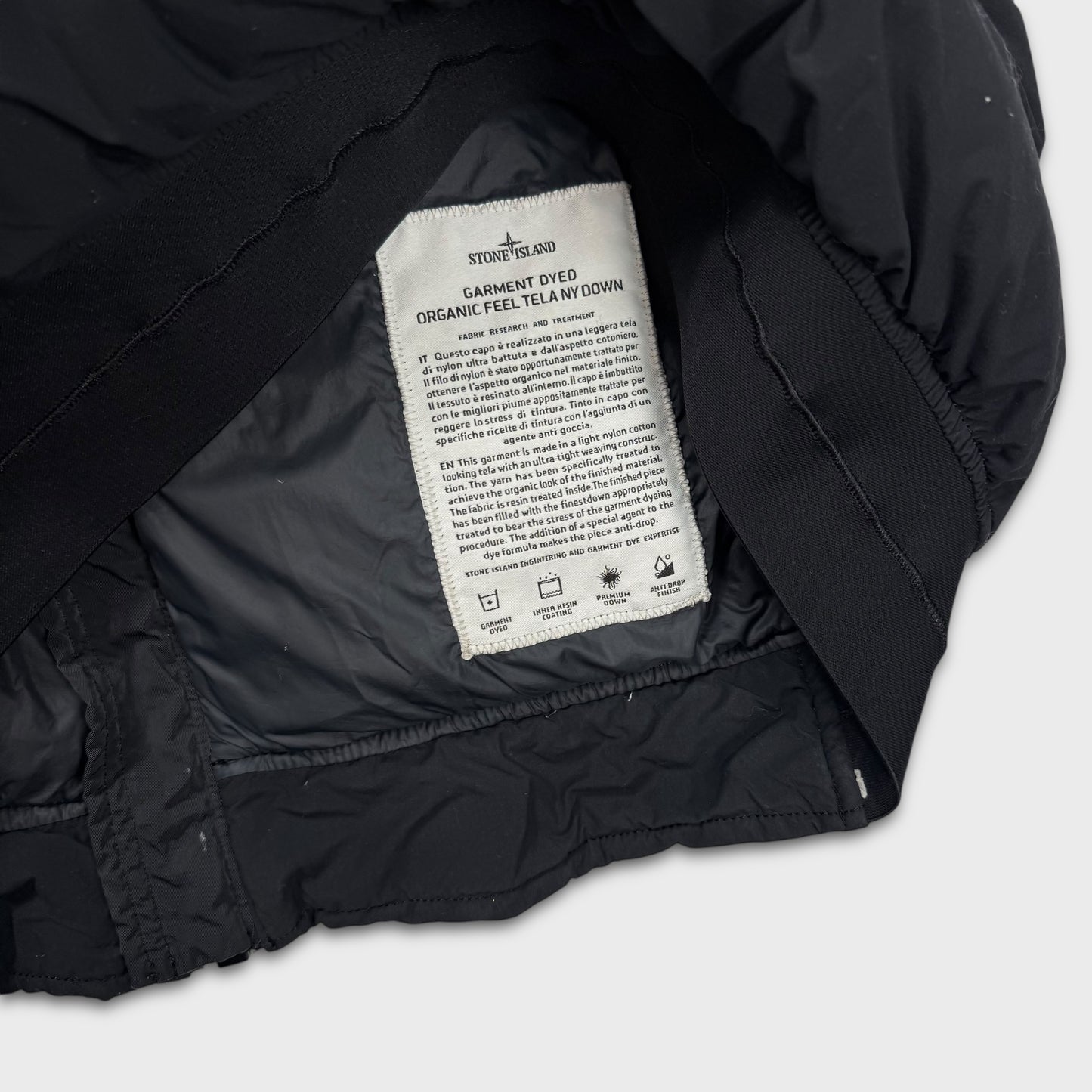 Stone Island Organic Feel Nylon Tela Down Jacket L