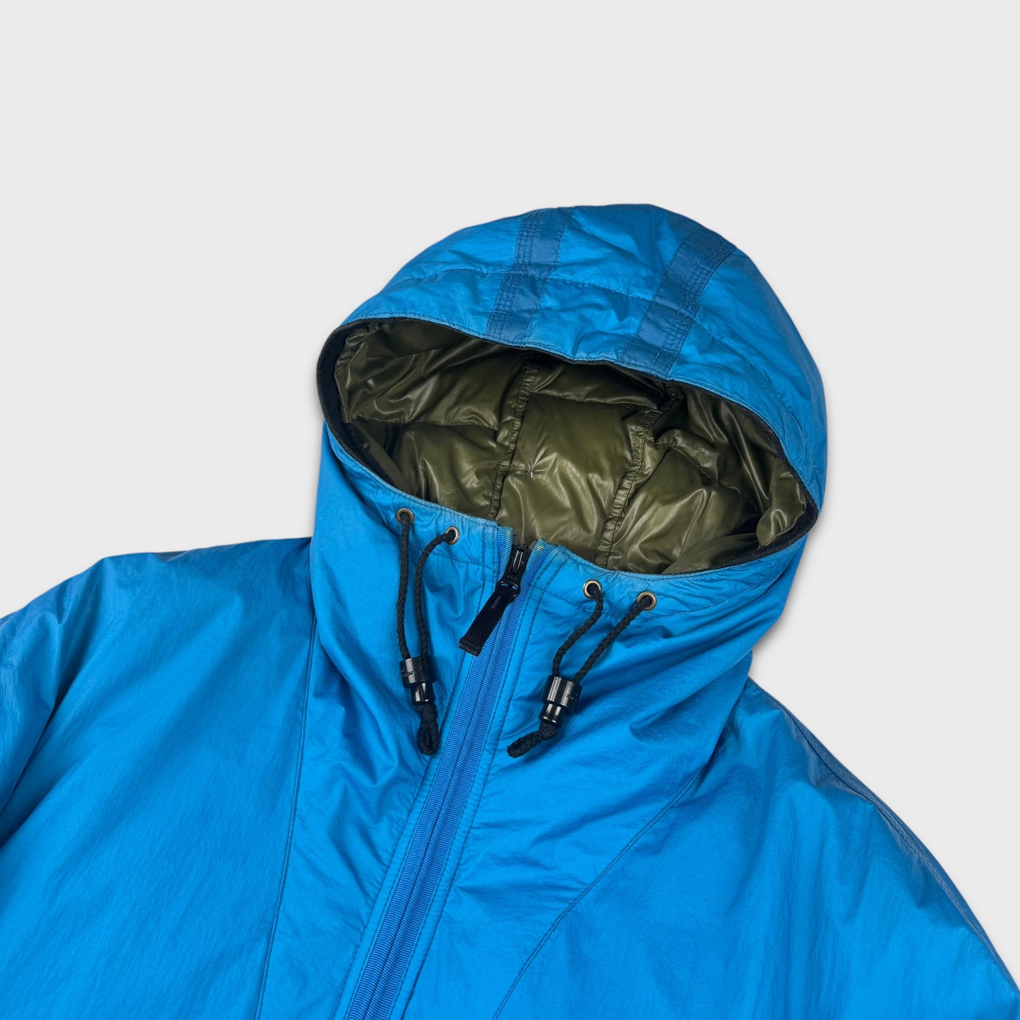 Stone Island Blue Goose Down Puffer Jacket L