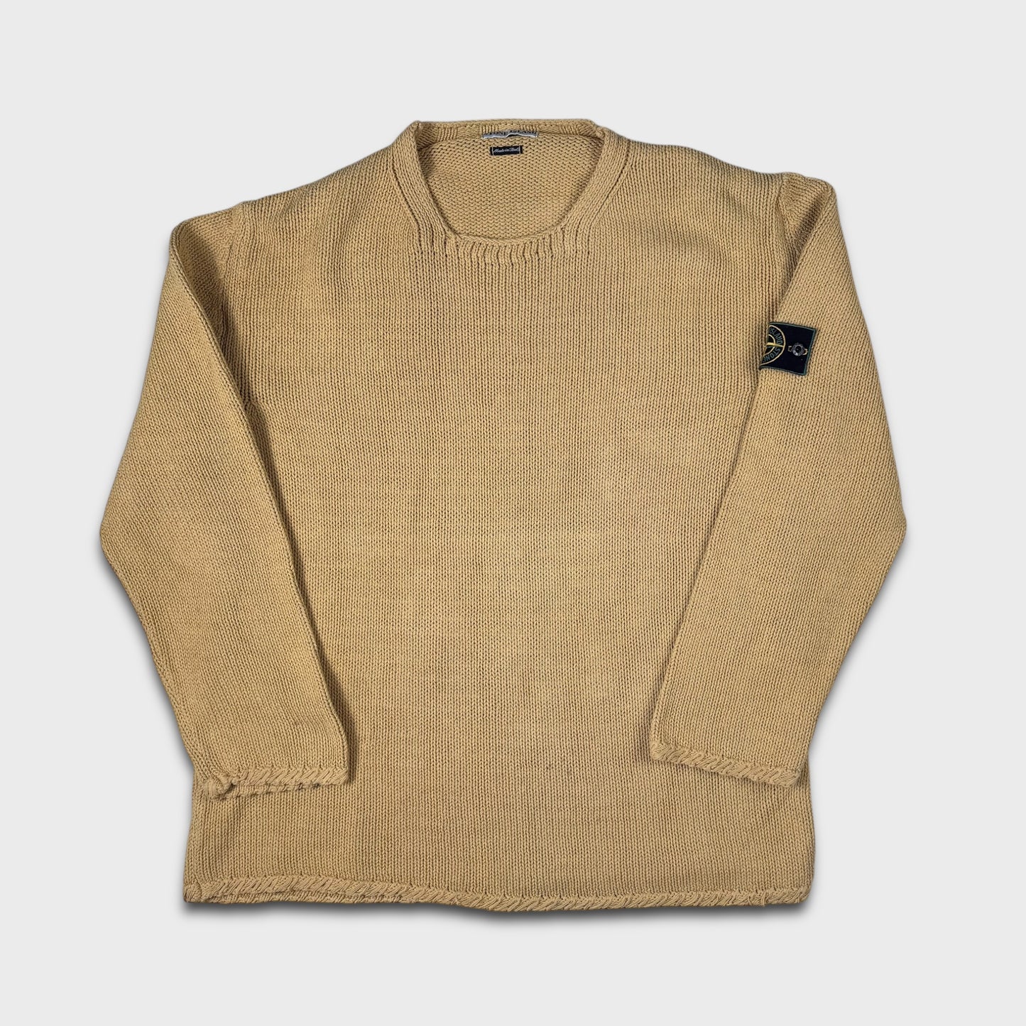 Stone Island ‘98 Yellow Cable Knit XXL