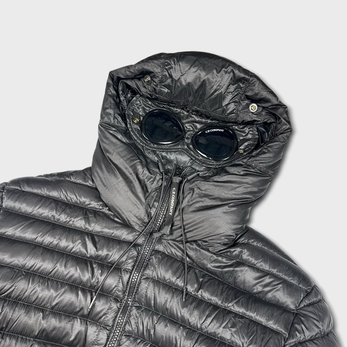 CP Company Black DD Shell Puffer Goggle Jacket M