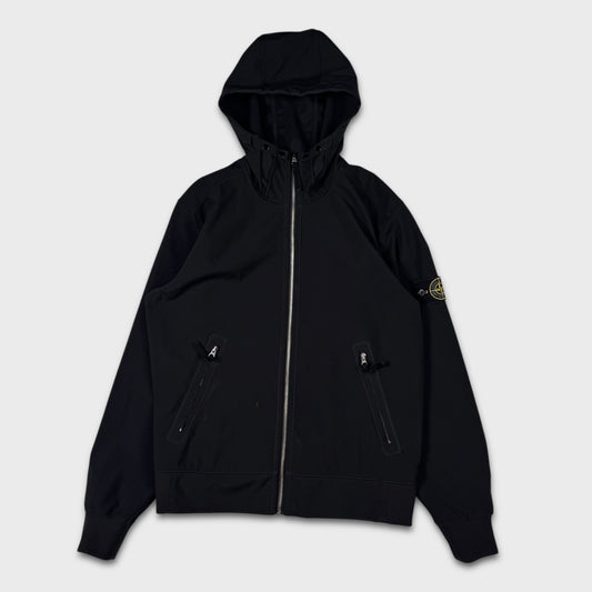 Stone Island Black Soft Shell-R Jacket L