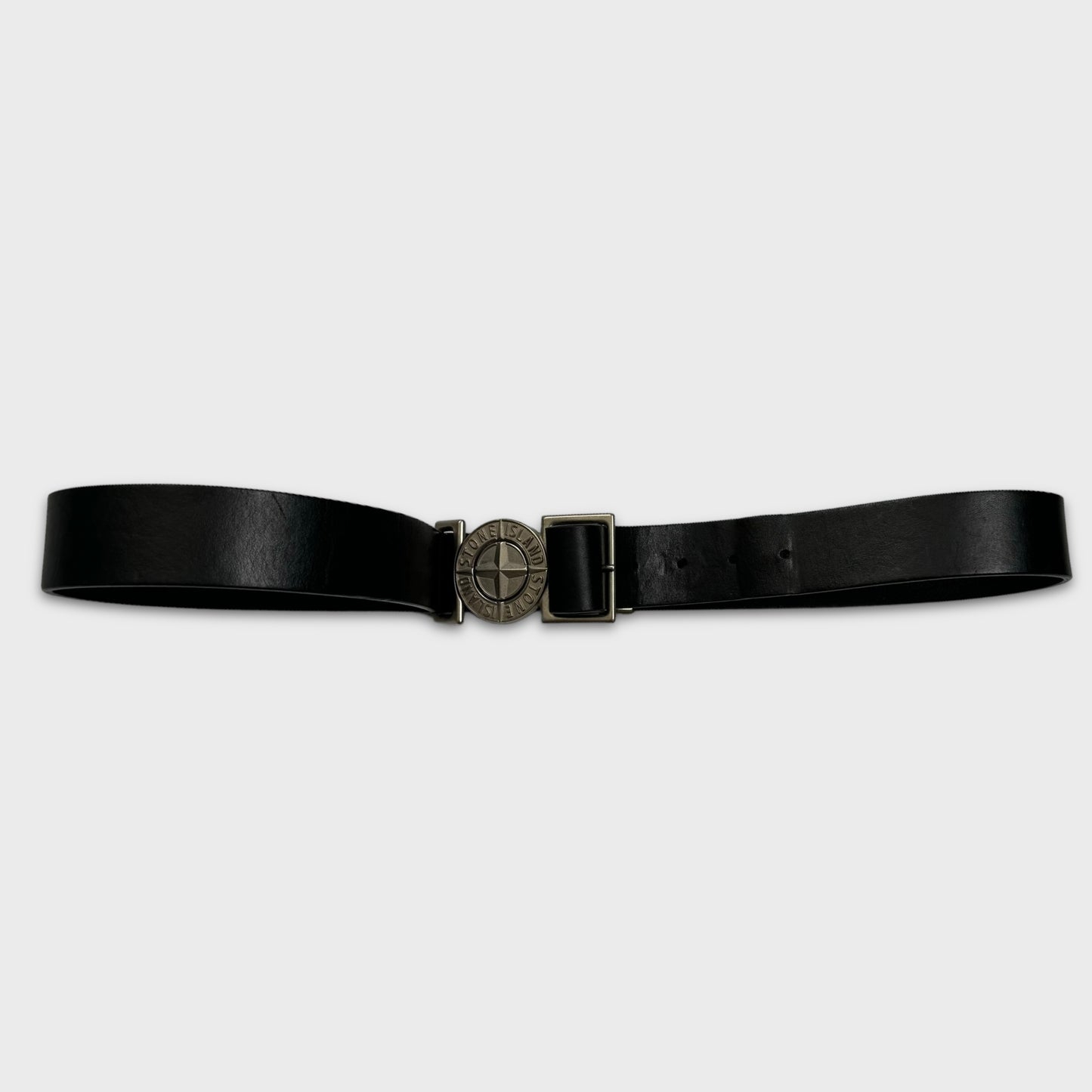 Stone Island Leather Compass Belt W36