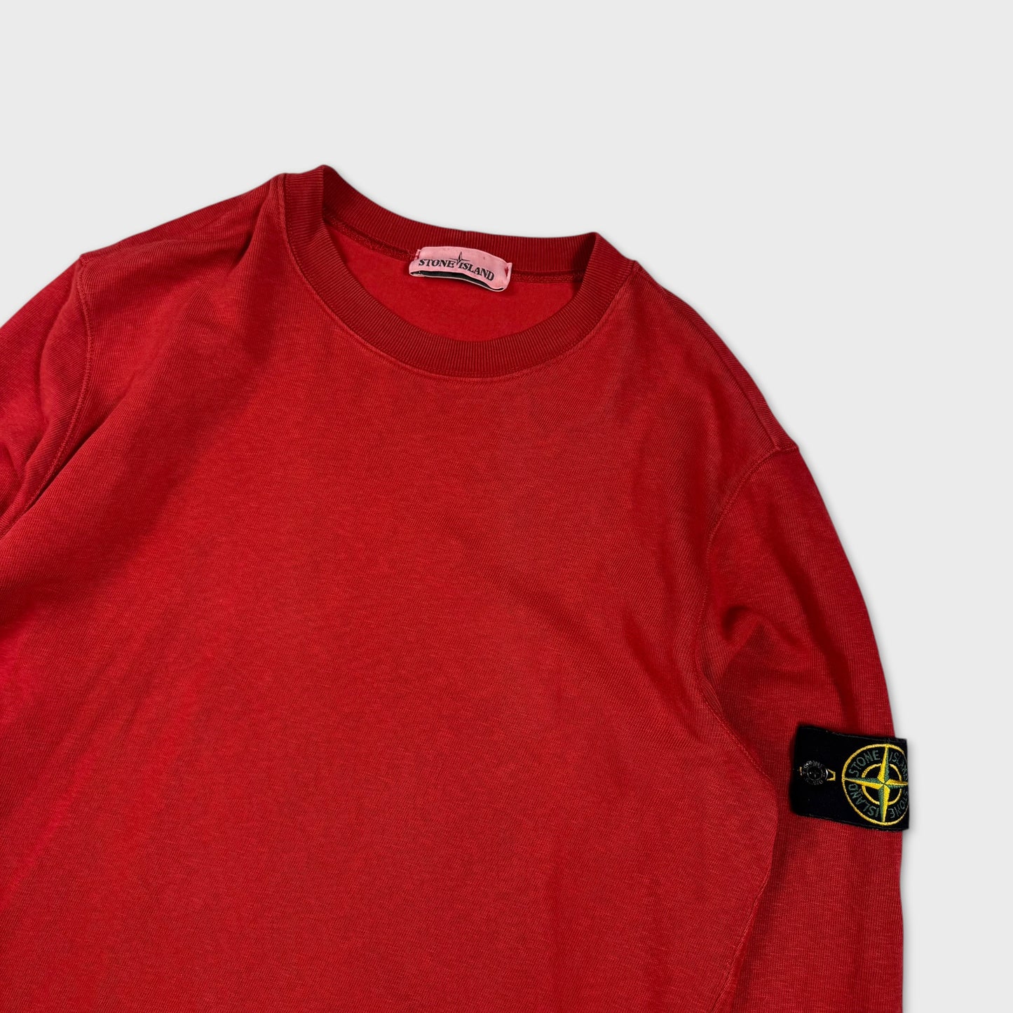 Stone Island Red Crewneck Sweatshirt M